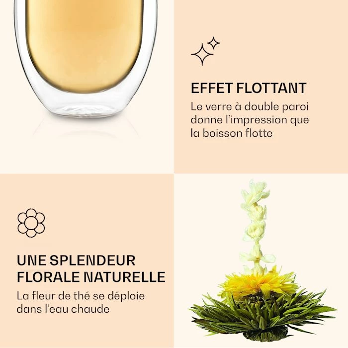 Feelino Préparation Culinaire Verre Ice Avec Fleur De Thé 320 Ml 7 Feelino Préparation Culinaire Verre Ice Avec Fleur De Thé 320 Ml – Image 5