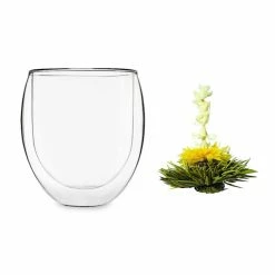 Feelino Préparation Culinaire Verre Ice Avec Fleur De Thé 320 Ml