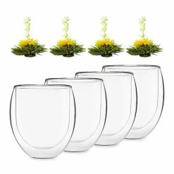 Feelino Préparation Culinaire Verre Ice Avec Fleur De Thé 320 Ml