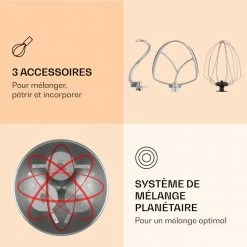 Klarstein Robots De Cuisine Robot De Cuisine Renata Rossa 3-en-1 2000 W -Appareils de cuisine Soldes Magasin 10040499 fr 0004 logo