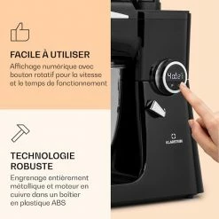 Klarstein Robots De Cuisine Robot De Cuisine Renata Rossa 3-en-1 2000 W -Appareils de cuisine Soldes Magasin 10040500 fr 0003 logo