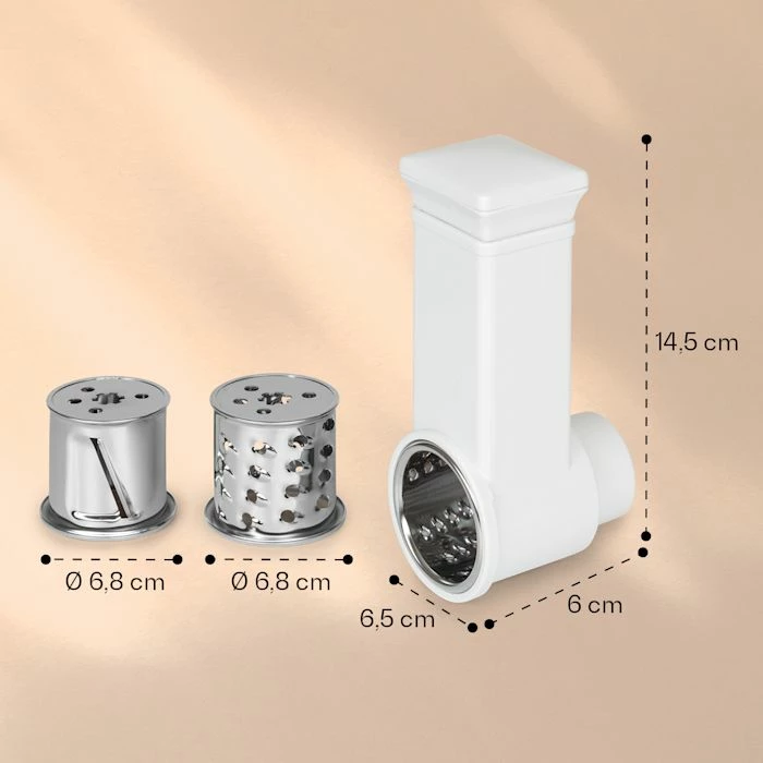 Klarstein Robots De Cuisine Râpe à Salade Renata 6 Klarstein Robots De Cuisine Râpe à Salade Renata – Image 4