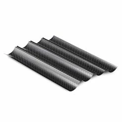 Feelino Préparation Culinaire Plaque à Baguettes 2, 3 Ou 4 Creux à Baguettes