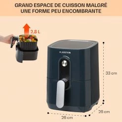 Klarstein Friteuses Crisp-Pro Friteuse à Air Chaud Air Fryer 1400W -Appareils de cuisine Soldes Magasin 10040698 fr 0006 logo