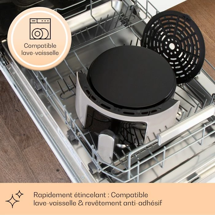 Klarstein Friteuses Crisp-Pro Friteuse à Air Chaud 3,5 Litres 6 Klarstein Friteuses Crisp-Pro Friteuse à Air Chaud 3,5 Litres – Image 4