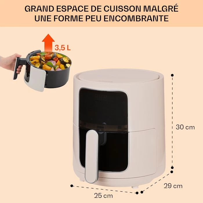 Klarstein Friteuses Crisp-Pro Friteuse à Air Chaud 3,5 Litres 8 Klarstein Friteuses Crisp-Pro Friteuse à Air Chaud 3,5 Litres – Image 6