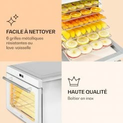 Klarstein Déshydrateurs Déshydrateur Alimentaire Shaftesbury 700W Fonction Minuterie 12 Klarstein Déshydrateurs Déshydrateur Alimentaire Shaftesbury 700W Fonction Minuterie -Appareils de cuisine Soldes Magasin 10040728 fr 0005 logo