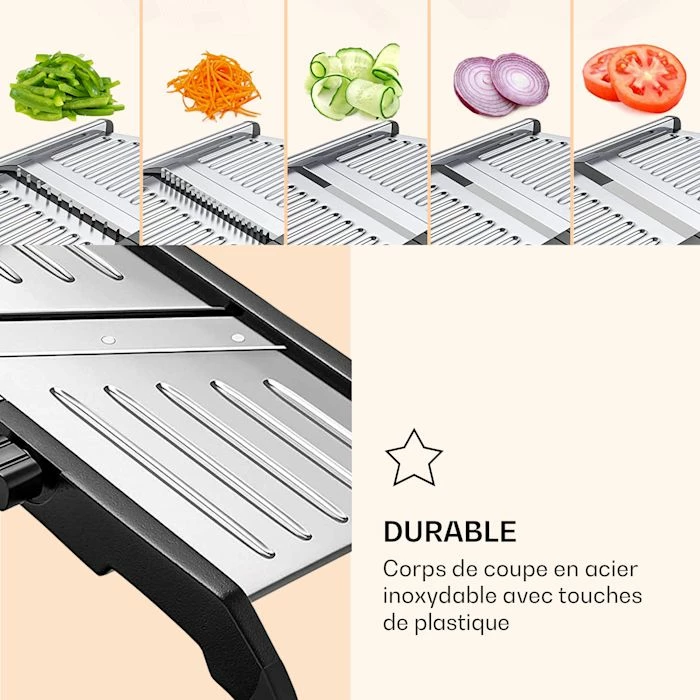 Gramercy Préparation Culinaire Mandoline De Cuisine Incl. Découpe Ondulée 5 Gramercy Préparation Culinaire Mandoline De Cuisine Incl. Découpe Ondulée – Image 3