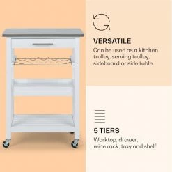 Klarstein Préparation Culinaire Vermont Chariot De Service Chariot De Cuisine 11 Klarstein Préparation Culinaire Vermont Chariot De Service Chariot De Cuisine -Appareils de cuisine Soldes Magasin 10041118 uk 0004 logo