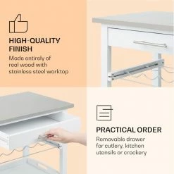 Klarstein Préparation Culinaire Vermont Chariot De Service Chariot De Cuisine 12 Klarstein Préparation Culinaire Vermont Chariot De Service Chariot De Cuisine -Appareils de cuisine Soldes Magasin 10041118 uk 0005 logo