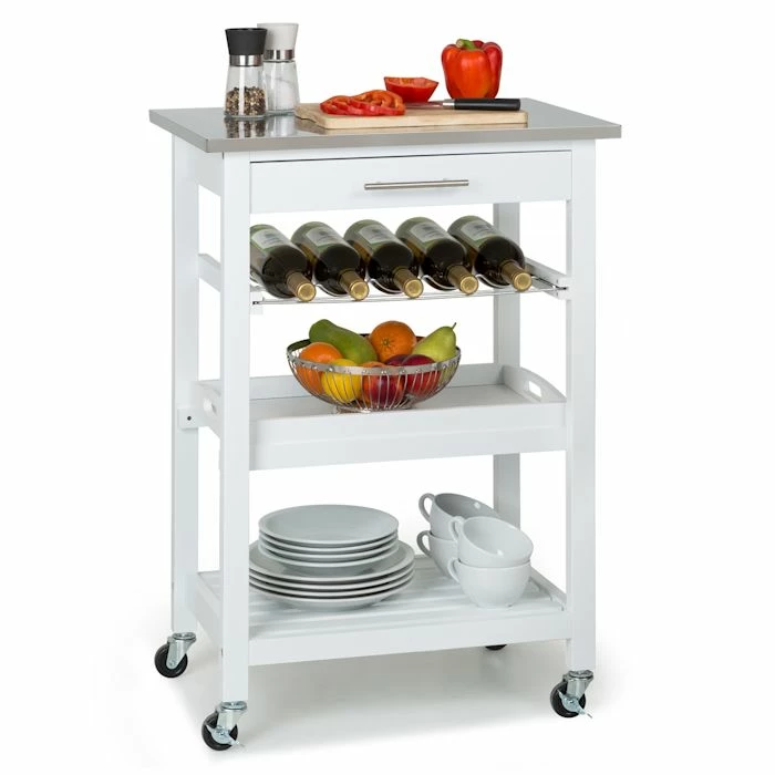 Klarstein Préparation Culinaire Vermont Chariot De Service Chariot De Cuisine 3 Klarstein Préparation Culinaire Vermont Chariot De Service Chariot De Cuisine