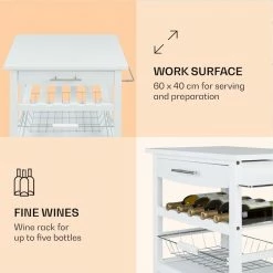 Klarstein Préparation Culinaire Louisiana Chariot De Service Chariot De Cuisine -Appareils de cuisine Soldes Magasin 10041122 uk 0003 logo