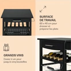 Klarstein Préparation Culinaire Louisiana Chariot De Service Chariot De Cuisine -Appareils de cuisine Soldes Magasin 10041123 fr 0003 logo