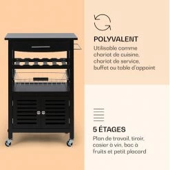 Klarstein Préparation Culinaire Louisiana Chariot De Service Chariot De Cuisine -Appareils de cuisine Soldes Magasin 10041123 fr 0004 logo