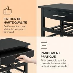 Klarstein Préparation Culinaire Louisiana Chariot De Service Chariot De Cuisine -Appareils de cuisine Soldes Magasin 10041123 fr 0005 logo