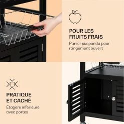 Klarstein Préparation Culinaire Louisiana Chariot De Service Chariot De Cuisine -Appareils de cuisine Soldes Magasin 10041123 fr 0006 logo