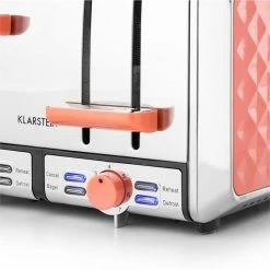 Klarstein Sets Petit Déjeuner Curacao Corail Kit Petit Déjeuner -Appareils de cuisine Soldes Magasin 60001893 yy 0004 detail Klarstein Curacao Coral Toaster 4 Scheiben Koralle reedit