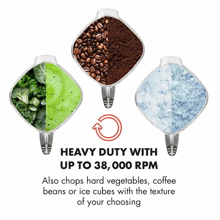 Klarstein Mixeurs De Cuisine Herakles 8G Kitano Kit Power Mixer Et Couteaux – Image 3